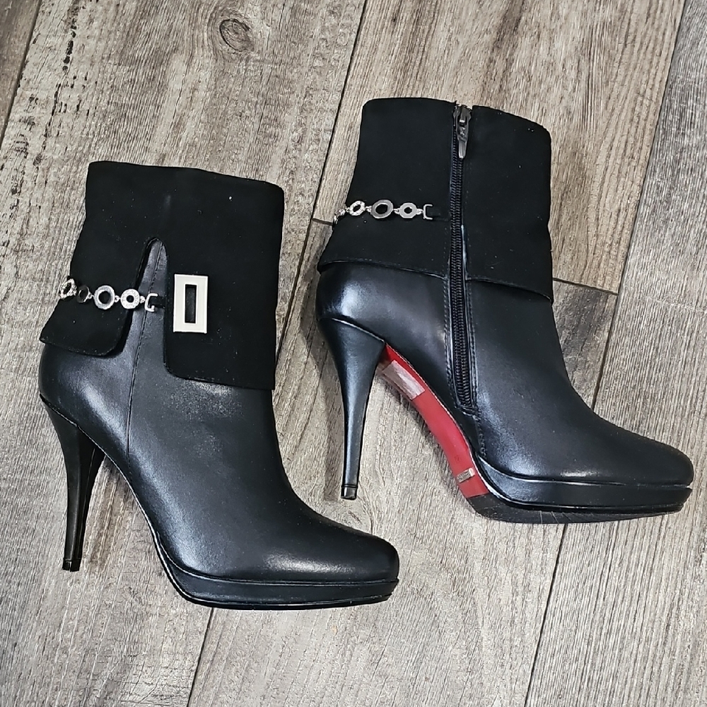 Roberta Di Camerino Elegant Black High Heel Ankle Boots